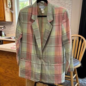 24-3. Requirements Pastel Plaid Blazer